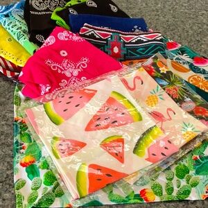 18 bandannas for you or your pup.